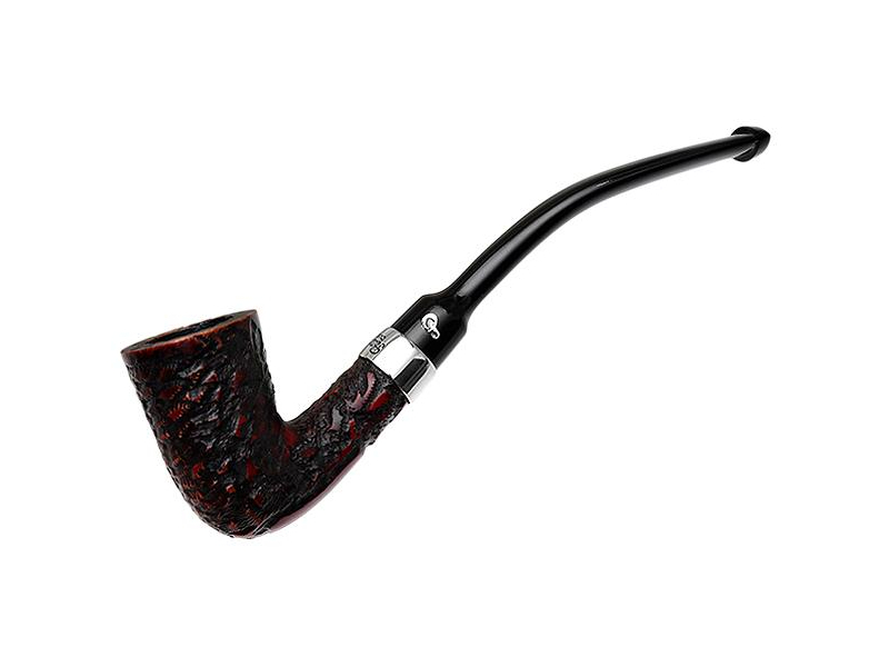 Peterson Speciality Speciality Rusticated Nickel Mounted Calabash Fishtail
